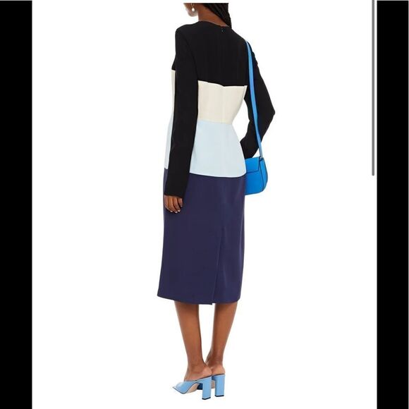MARNI
MARNI - COLOR-BLOCK CREPE MIDI DRESS - BLUE - IT 38 - Picture 1 of 5